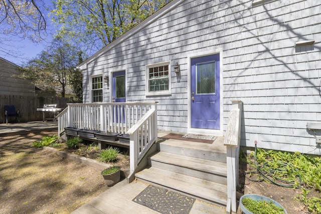 8 Parkside Ave, Miller Place, NY 11764 - property entrance with a deck