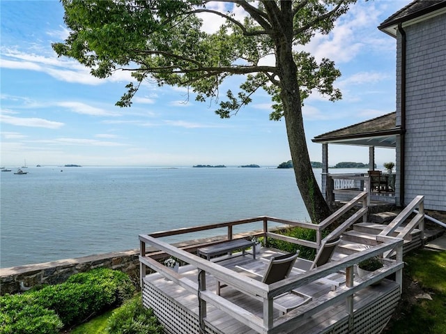 0 Rich, Greenwich, CT 06830 - dock area featuring a water view