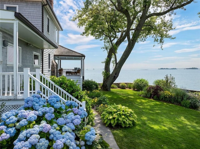 0 Rich, Greenwich, CT 06830 - view of yard featuring a water view