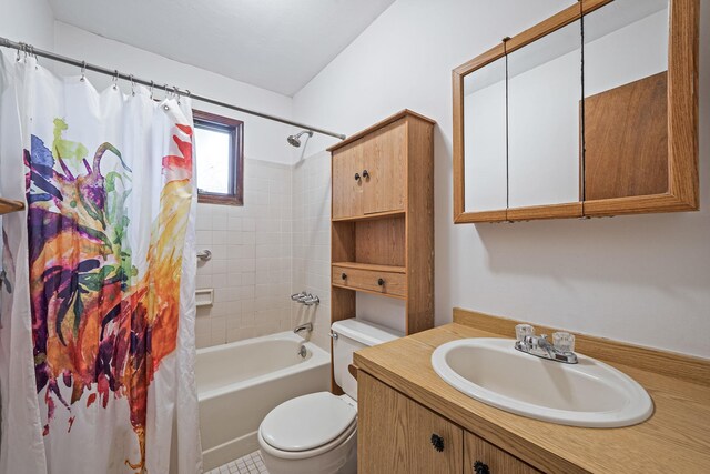 40 Cedarhurst St, Islip Terrace, NY 11752 - bathroom with toilet, shower / bath combination with curtain, and vanity