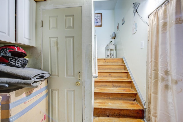 view of stairs