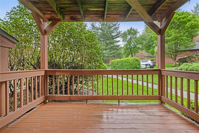 405 Driftway Ln, Brewster, NY 10509 - wooden deck with a yard