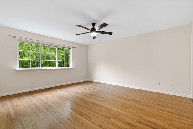 405 Driftway Ln, Brewster, NY 10509 - spare room with light wood finished floors, baseboards, and a ceiling fan