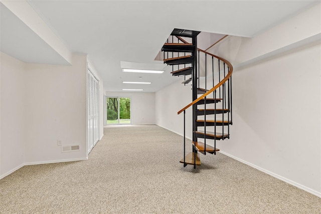 405 Driftway Ln, Brewster, NY 10509 - stairs with carpet and baseboards