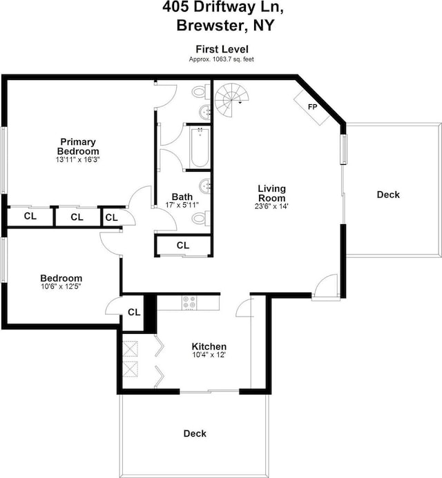 405 Driftway Ln, Brewster, NY 10509 - room layout