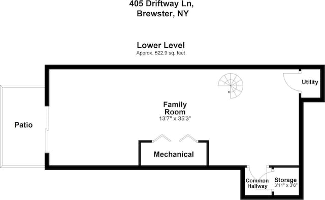 405 Driftway Ln, Brewster, NY 10509 - home floor plan