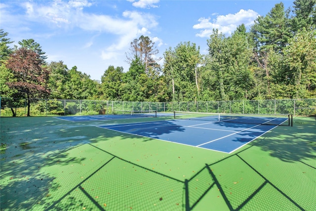 405 Driftway Ln, Brewster, NY 10509 - view of tennis court featuring fence