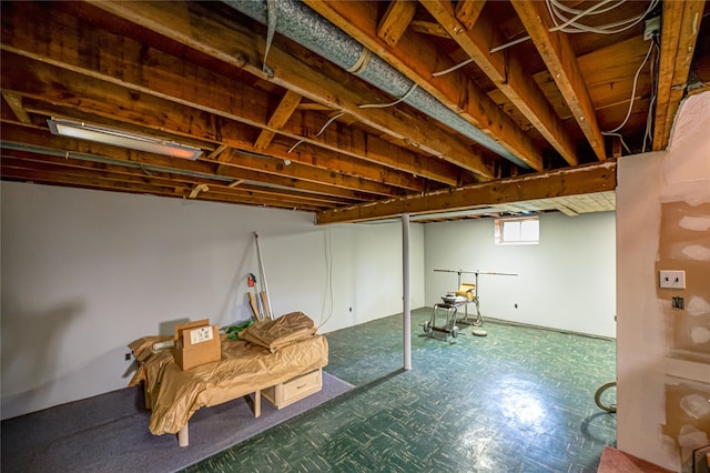 48 Crocus Ln, Commack, NY 11725 - basement featuring tile patterned floors