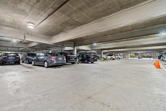 view of parking deck