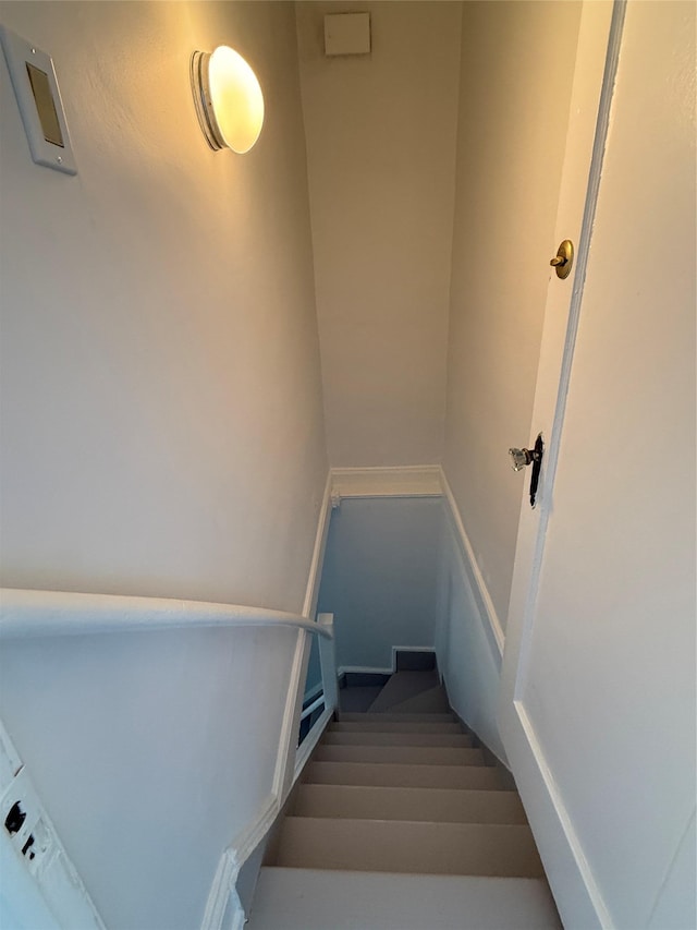 view of stairs