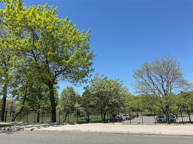 view of road featuring curbs and sidewalks