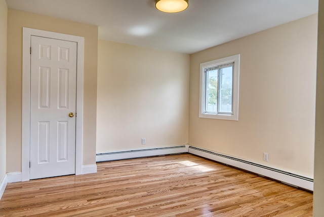 71 Lenox Ave, Congers, NY 10920 - unfurnished room featuring light wood-style floors and baseboard heating
