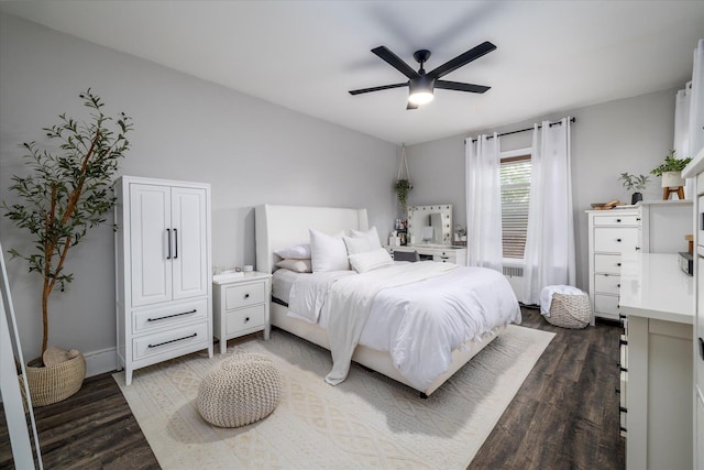 261 Central Ave Unit E4, Lawrence, NY 11559 - bedroom featuring a ceiling fan and wood finished floors