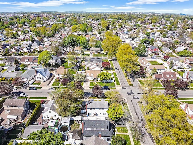 aerial view featuring a residential view
