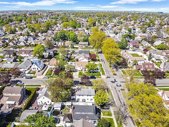 aerial view featuring a residential view