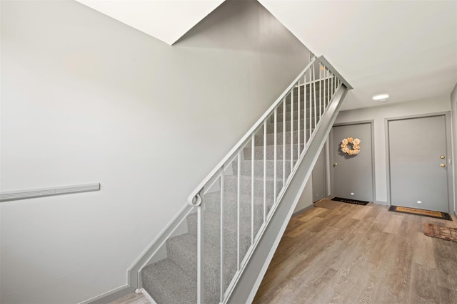 2433 Union Blvd Unit 4B, Islip, NY 11751 - stairway with wood finished floors