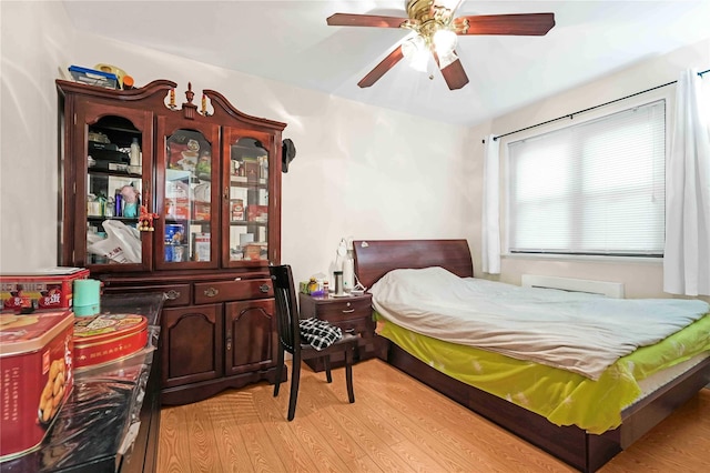 58-37 246th Cres Unit 1F, Little Neck, NY 11362 - bedroom featuring light wood-style floors and ceiling fan