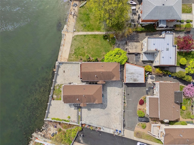 aerial view with a residential view