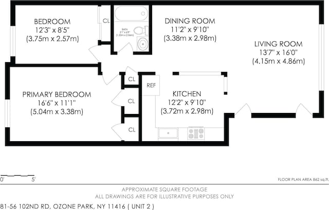 81-56 102nd Rd, Ozone Park, NY 11416 - floor plan