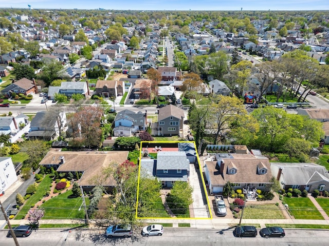 birds eye view of property featuring a residential view