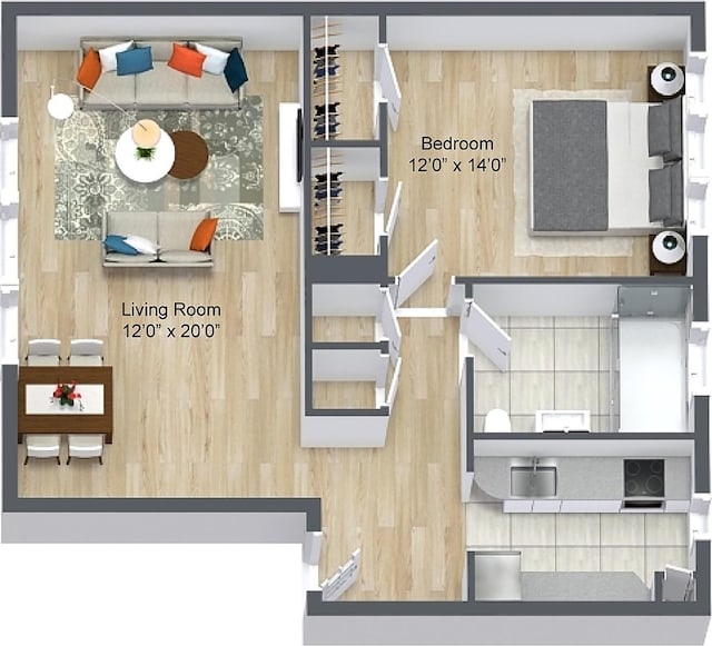 view of layout