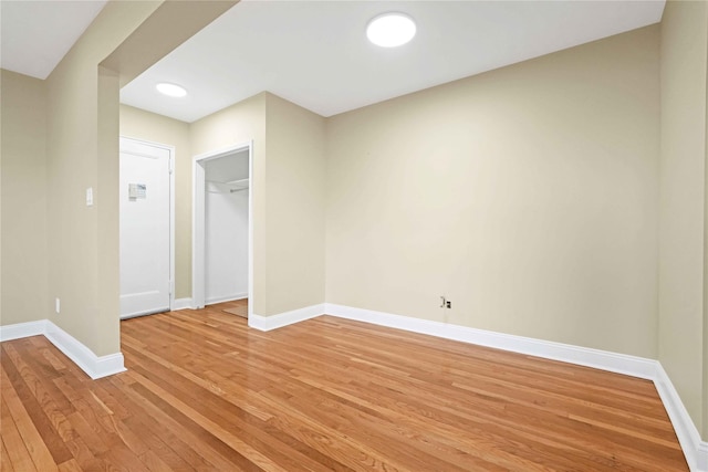 25-40 Union St Unit 6B, Flushing, NY 11354 - spare room featuring light wood-type flooring and baseboards