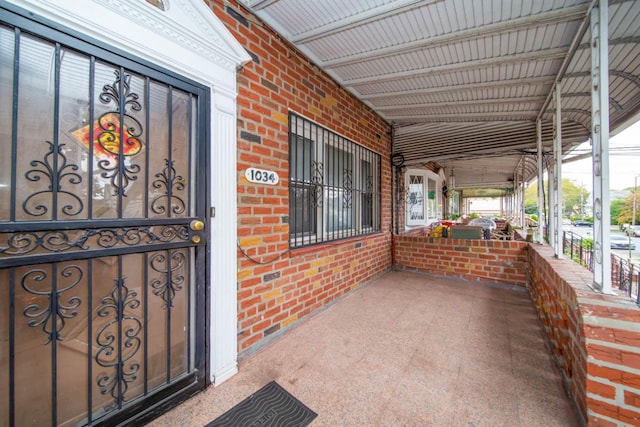 exterior space featuring a porch