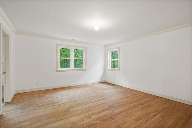 98 Smith Ridge Rd, South Salem, NY 10590 - empty room with ornamental molding, light wood-style flooring, and baseboards