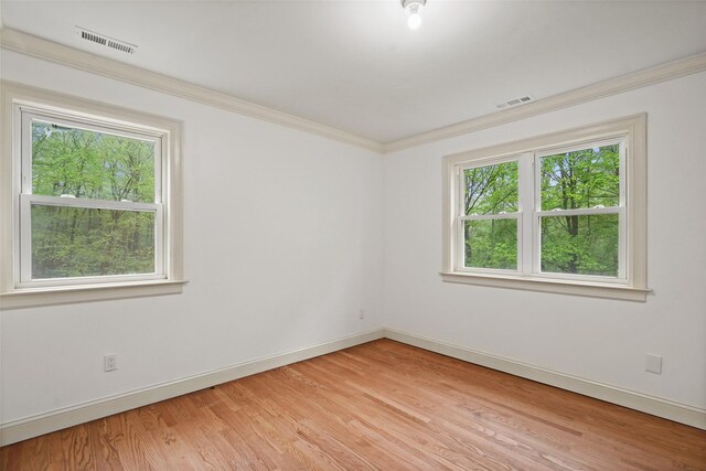 98 Smith Ridge Rd, South Salem, NY 10590 - spare room featuring light wood-style flooring, crown molding, and baseboards