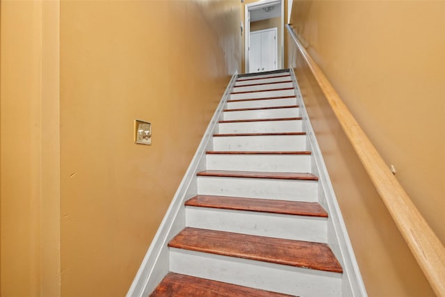 view of stairs