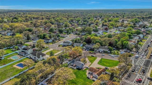 203 N Coleman Rd, Centereach, NY 11720 - aerial perspective of suburban area featuring a forest