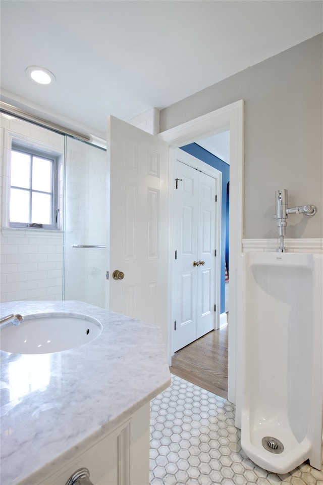 52 Northwoods Rd, Manhasset, NY 11030 - full bath featuring a stall shower and vanity