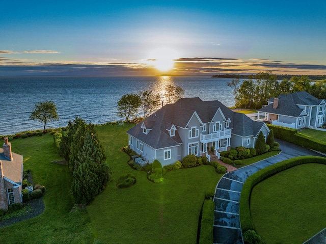 1640 Grandview Dr, Orient, NY 11957 - aerial view at dusk of a water view