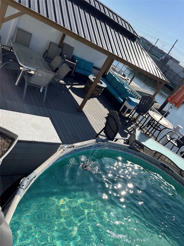 view of pool