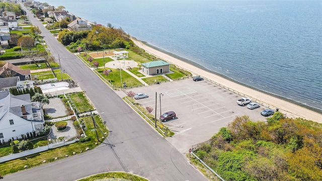7 Grandview Dr, Shirley, NY 11967 - bird's eye view with a water view, a view of the beach, and a residential view