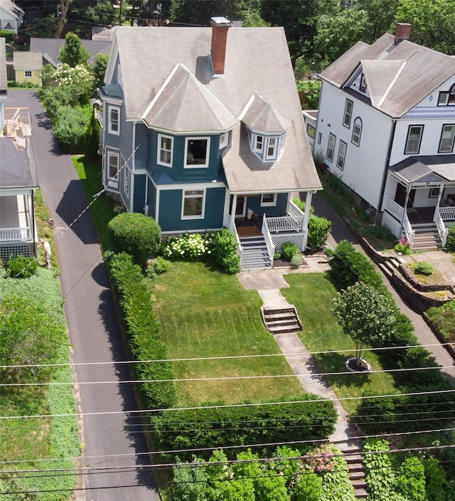 80 Clifton Ave, Kingston, NY 12401 - aerial perspective of suburban area