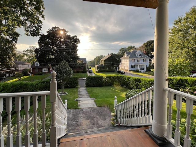 80 Clifton Ave, Kingston, NY 12401 - porch with a yard