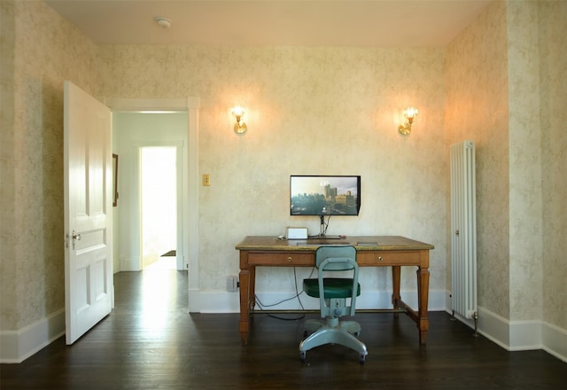 80 Clifton Ave, Kingston, NY 12401 - office featuring wood finished floors and wallpapered walls