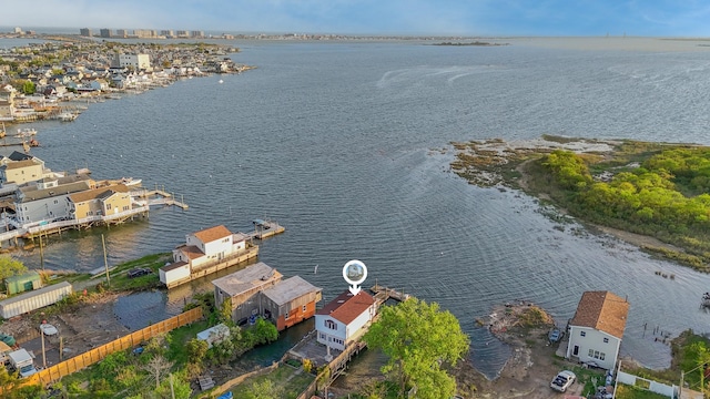 331 Cross Bay Blvd, Broad Channel, NY 11693 - birds eye view of property featuring a water view