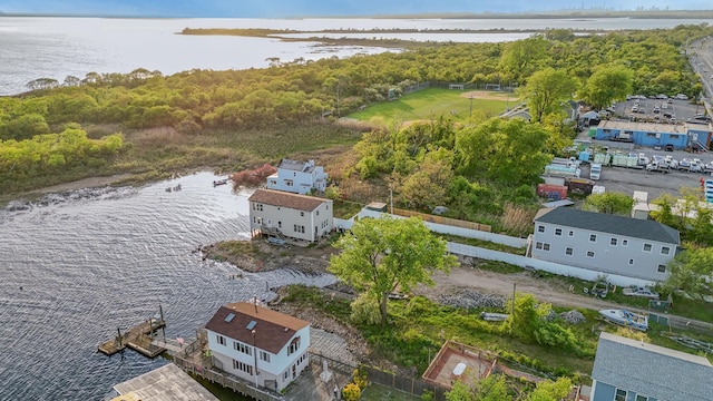 331 Cross Bay Blvd, Broad Channel, NY 11693 - aerial view with a water view and a view of trees