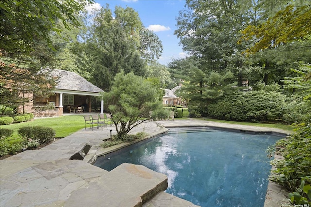 822 Bryant Ave, Roslyn Harbor, NY 11576 - outdoor pool featuring a patio area
