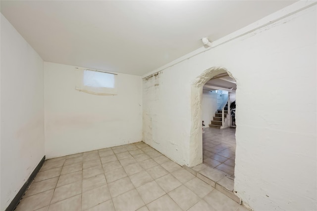 4220 Wickham Ave, Bronx, NY 10466 - empty room featuring arched walkways and stairs