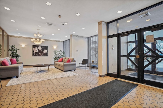 100 High Point Dr Unit 504, Hartsdale, NY 10530 - lobby with floor to ceiling windows and recessed lighting