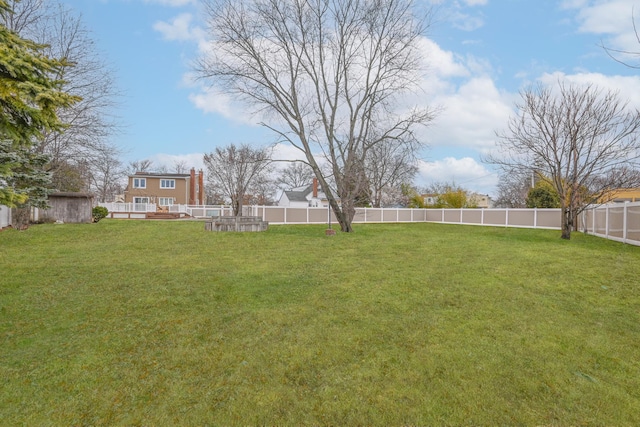 100 Morris Pkwy, Valley Stream, NY 11580 - view of yard featuring a wooden deck and a fenced backyard