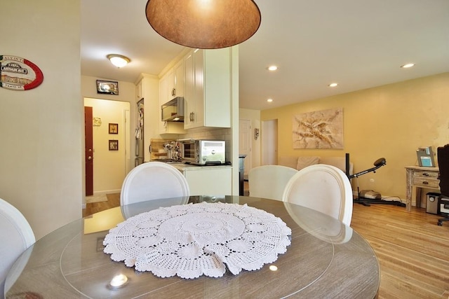 800 Commons Way Unit B, Fishkill, NY 12524 - dining room with light wood-type flooring and recessed lighting