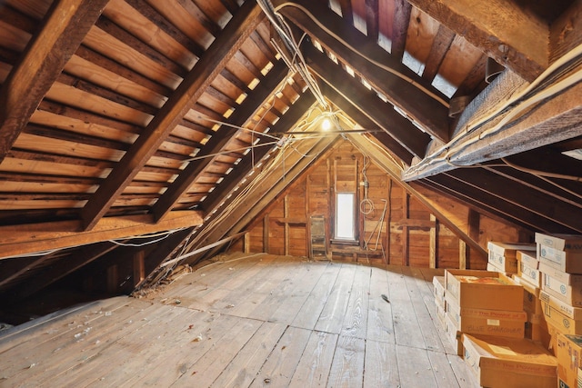 view of attic