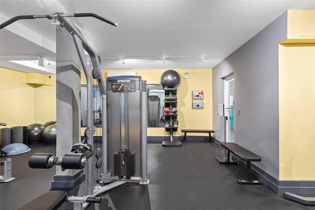 view of exercise room