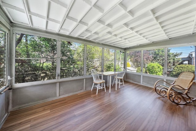view of sunroom / solarium