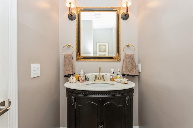 bathroom featuring vanity