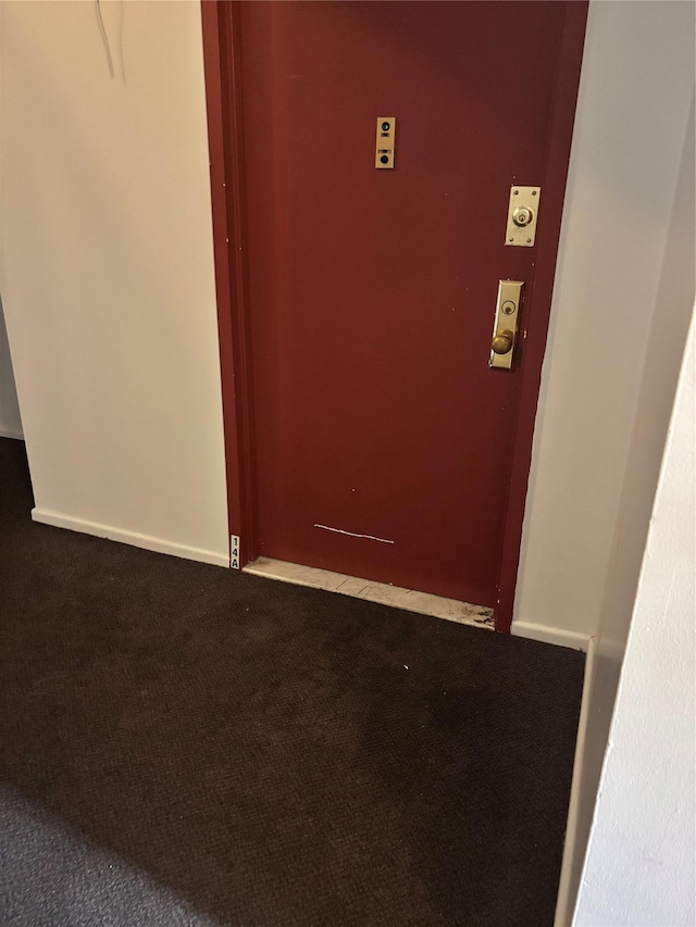 108-08 Flatlands 9th St Unit 14A, Brooklyn, NY 11236 - hallway featuring carpet floors and baseboards